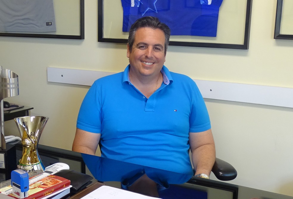Bruno Vicintin, vice-presidente de futebol do Cruzeiro (Foto: Thaynara Amaral)