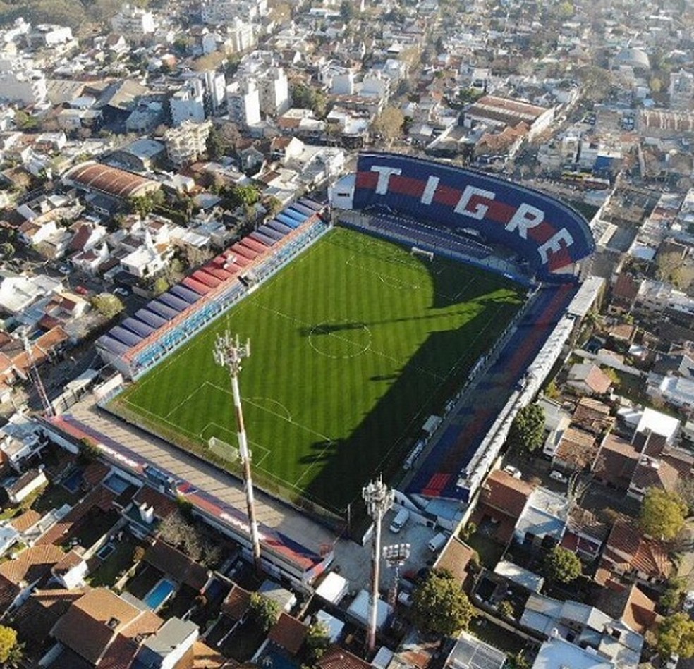 Estádio Jose Dellagiovanna, casa do Tigre, primeiro rival do Palmeiras na Libertadores — Foto: Reprodução / Instagram Tigre