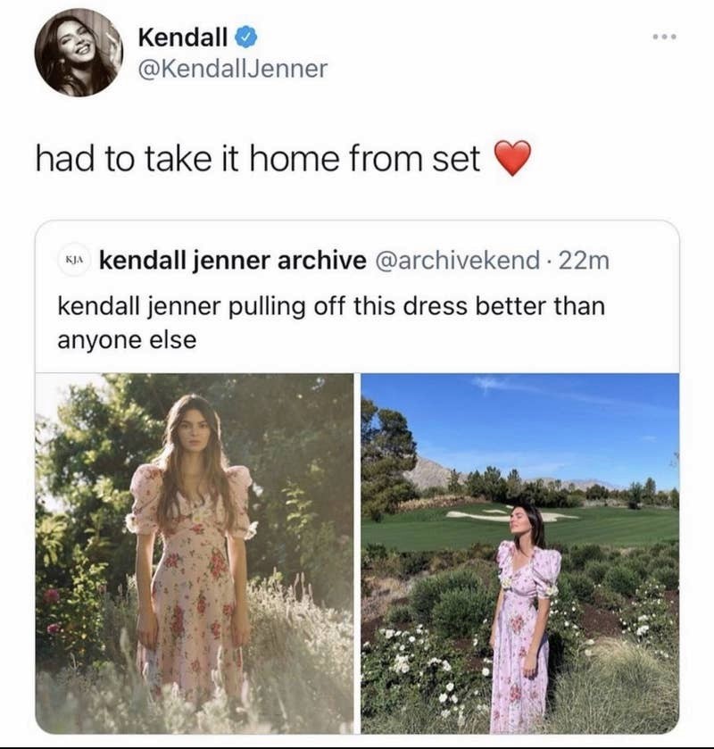 A publicação de Kendall Jenner acabou gerando controvérsia (Foto: Reprodução / Twitter)