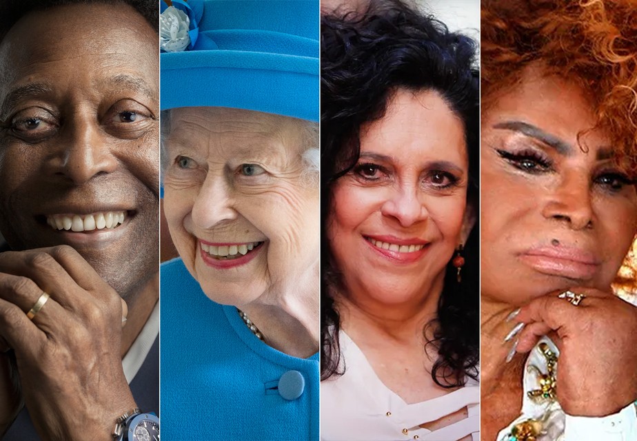 Pelé, Rainha Elizabeth II, Gal Costa e Elza Soares morreram em 2022