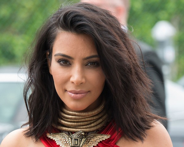 Kim Kardashian também já usou o long bob (Foto: Getty Images)
