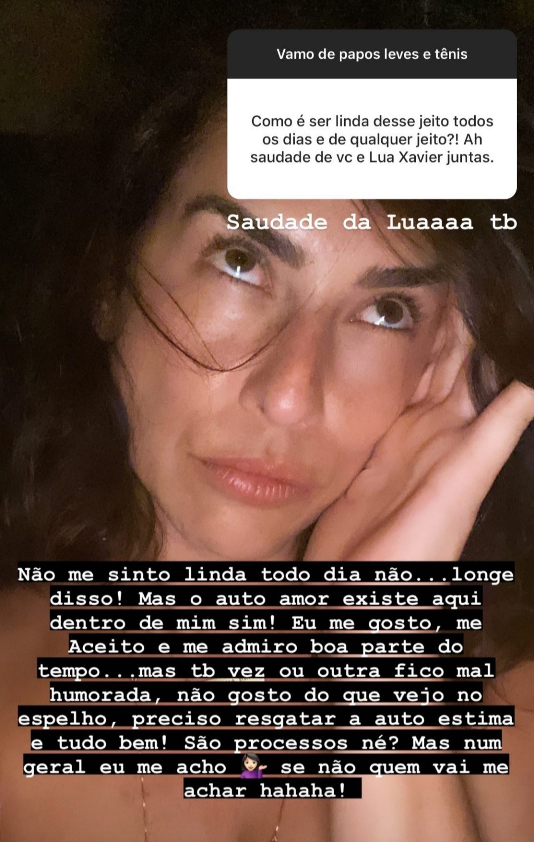 Fernanda Paes Leme fala sobre autoestima (Foto: Reprodução / Instagram )
