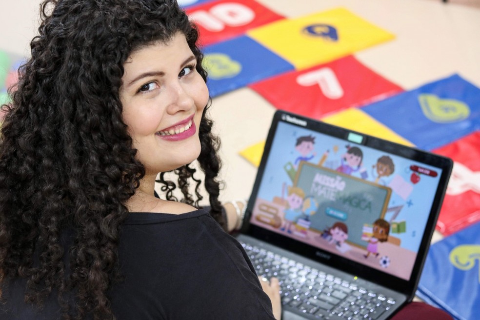 Mariana Solis, criadora do jogo "Missão Matemágica"; Uberlândia; UFU — Foto: UFU/ Divulgação