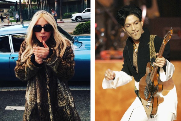 A cantora Lady Gaga e o cantor Prince (Foto: Getty Images/Instagram)