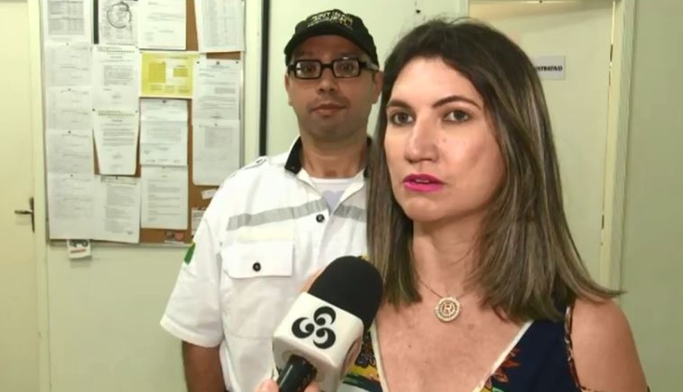 Regiane comemorou retorno do marido ao trabalho e agradeceu aos amigos e familiares pelo apoio (Foto: Reprodução/Rede Amazônica Acre)