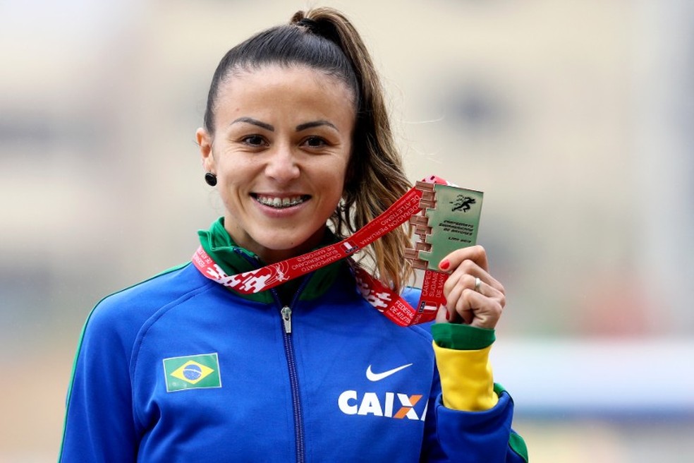 July Ferreira da Silva se destaca no atletismo desde 2010 — Foto: Wagner do Carmo/CBAt