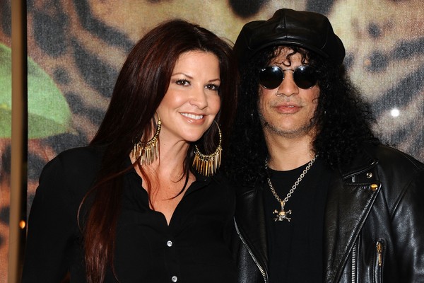 O guitarrista Slash e sua ex-esposa (Foto: Getty Images)