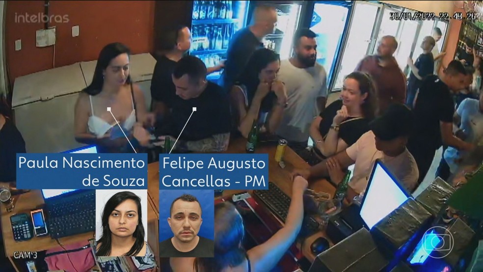 Felipe Cancellas foi preso após confusão — Foto: Reprodução/TV Globo
