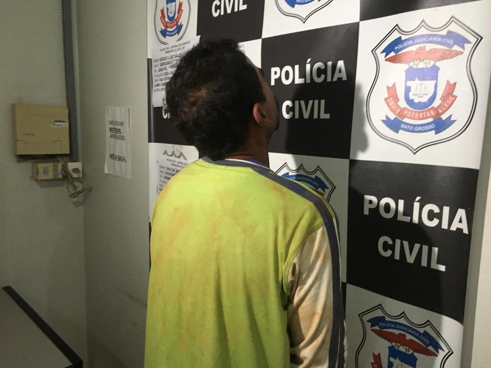 O marido, Marcelo da Silva, de 34 anos, foi preso e confessou o crime â Foto: MÃ¡rcio FalcÃ£o/TV Centro AmÃ©rica