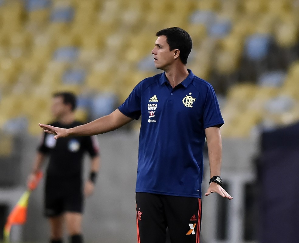 Barbieri durante Flamengo x Chapecoense (Foto: Andr&eacute; Dur&atilde;o)