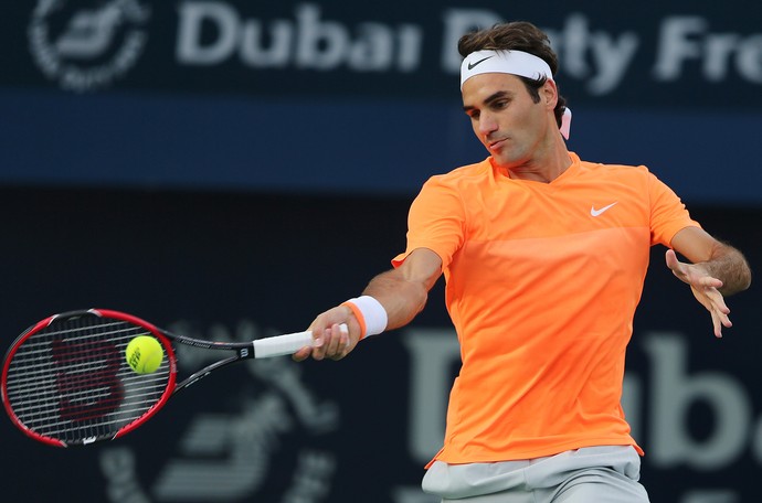 Roger Federer x Borna Coric ATP de Dubai (Foto: AP)