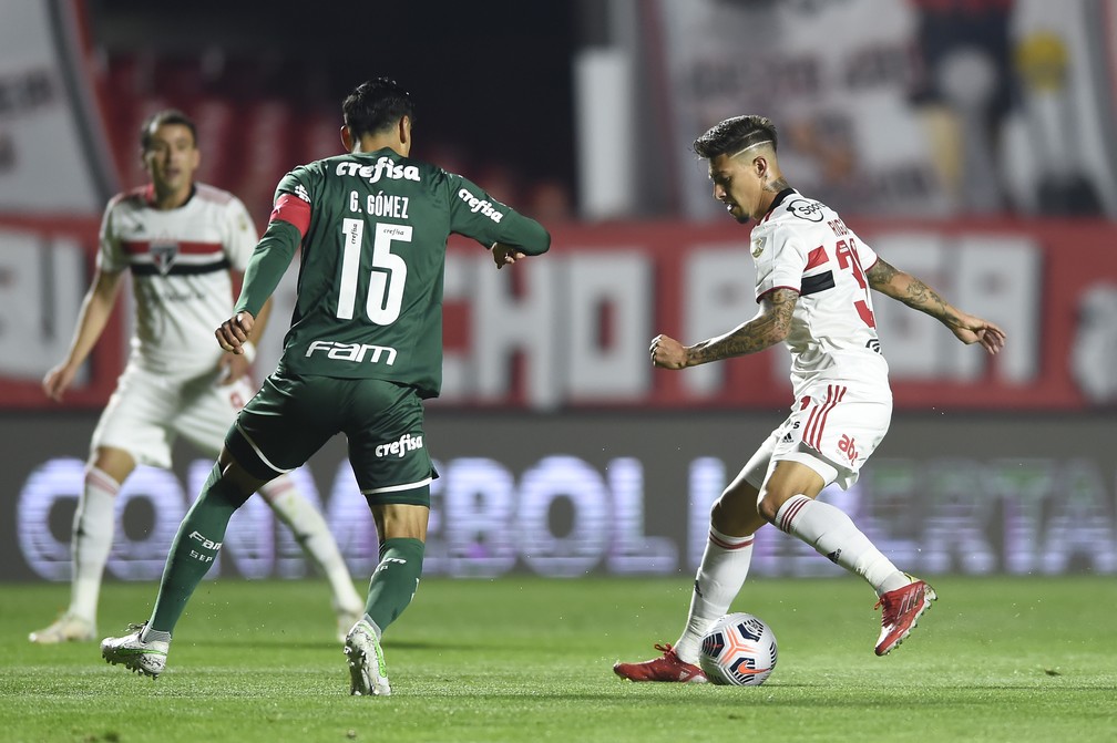 Último São Paulo x Palmeiras no Morumbi terminou empatado, pela Libertadores de 2021 — Foto: Staff Images / CONMEBOL