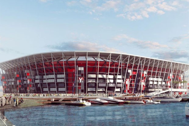Copa do Mundo de 2022 no Catar terá estádio feito com contêineres  (Foto: Divulgação)