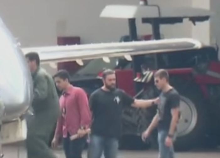 Lucas na ação que prendeu Eduardo Cunha (Foto: Reprodução/Youtube)