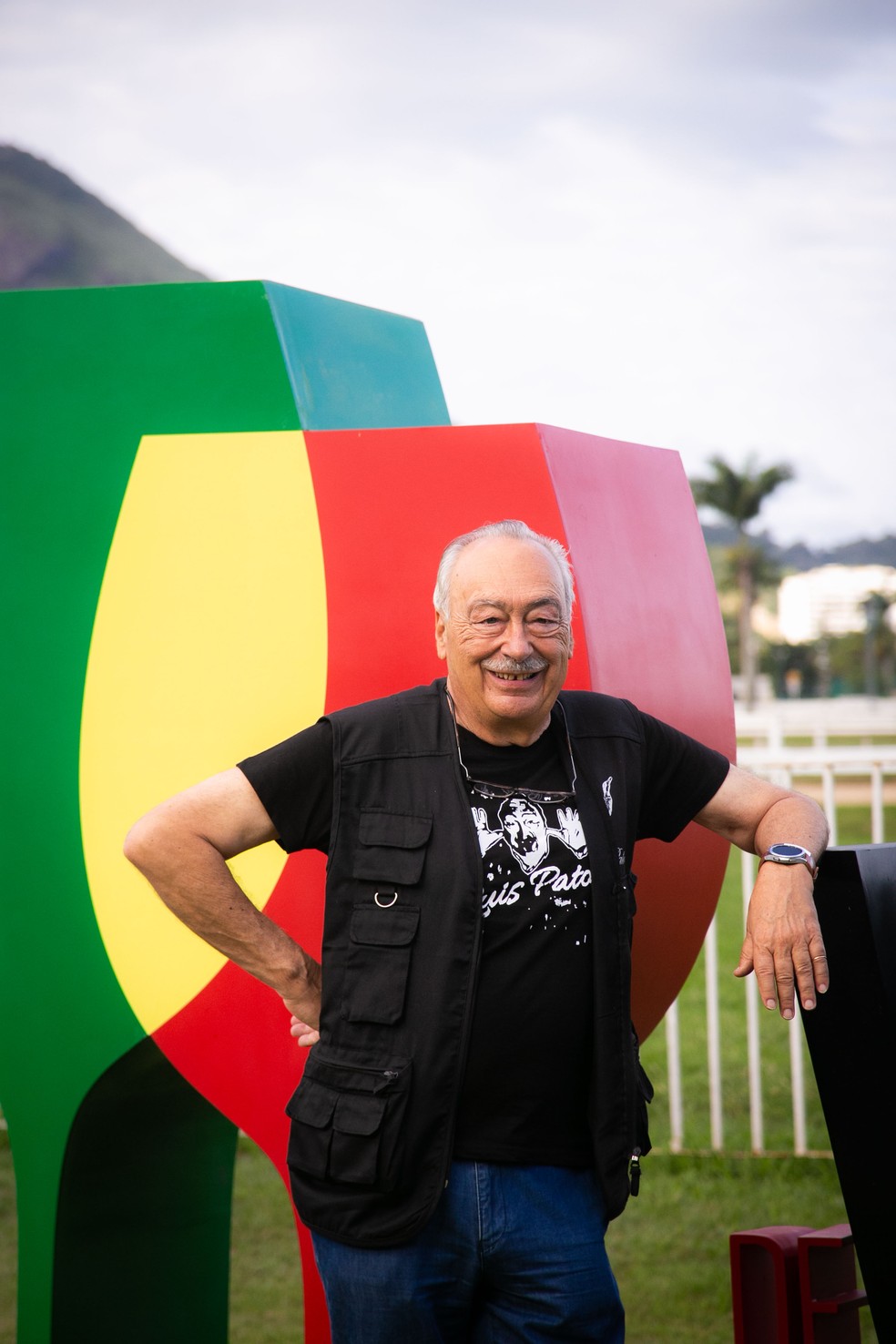 O produtor Lu&iacute;s Pato, da Bairrada, no Jockey Club, para o Vinhos de Portugal 2022 &mdash; Foto: Rebecca Alves