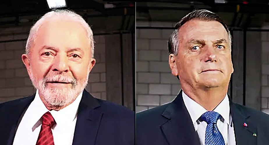 Lula e Bolsonaro ao chegar ao debate da TV Globo