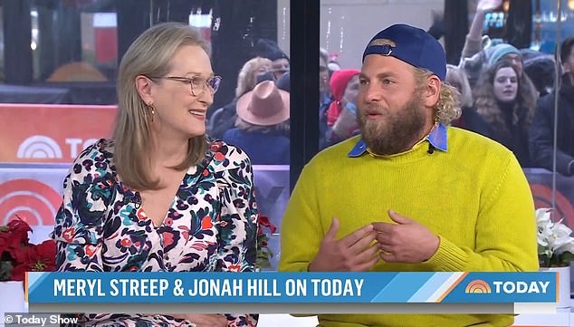 Meryl Streep e Jonah Hill no Today Show (Foto: Reprodução/)