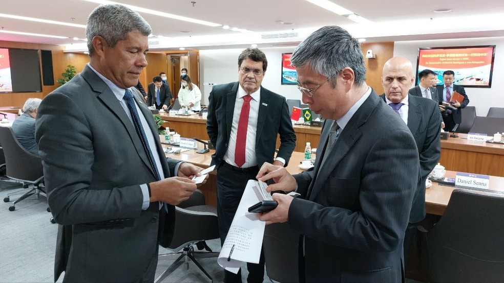 Na China, governador da Bahia participa de reunião sobre investimentos da Ponte Salvador-Itaparica — Foto: Daniel Senna/GOVBA