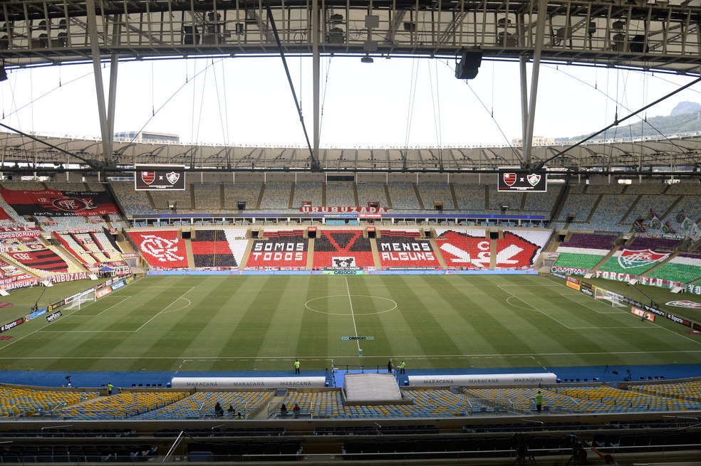 Maracan&atilde;, ante do Fla-Flu &mdash; Foto: Andr&eacute; Dur&atilde;o/ge
