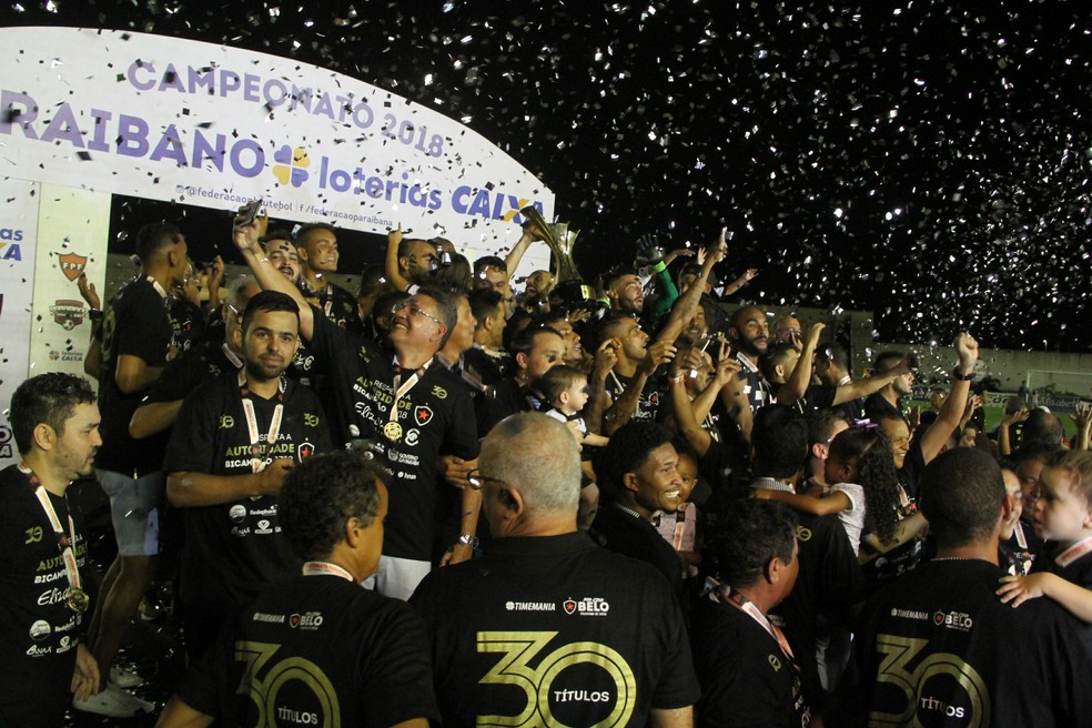 O Botafogo-PB  o atual detentor do ttulo paraibano  Foto: Pedro Alves/GloboEsporte.com