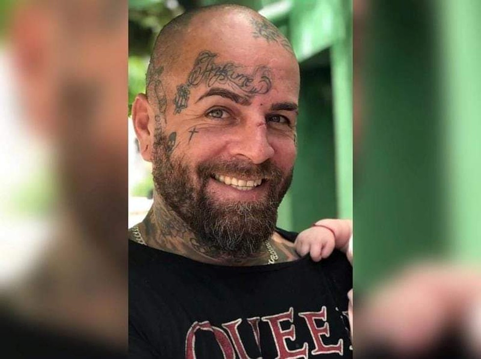 Tatudor José Renato dos Santos, 40 anos, foi morto a tiros em um estúdio de tatuagem na localidade de Palestina, em Mauriti, no interior do Ceará. — Foto: Arquivo pessoal
