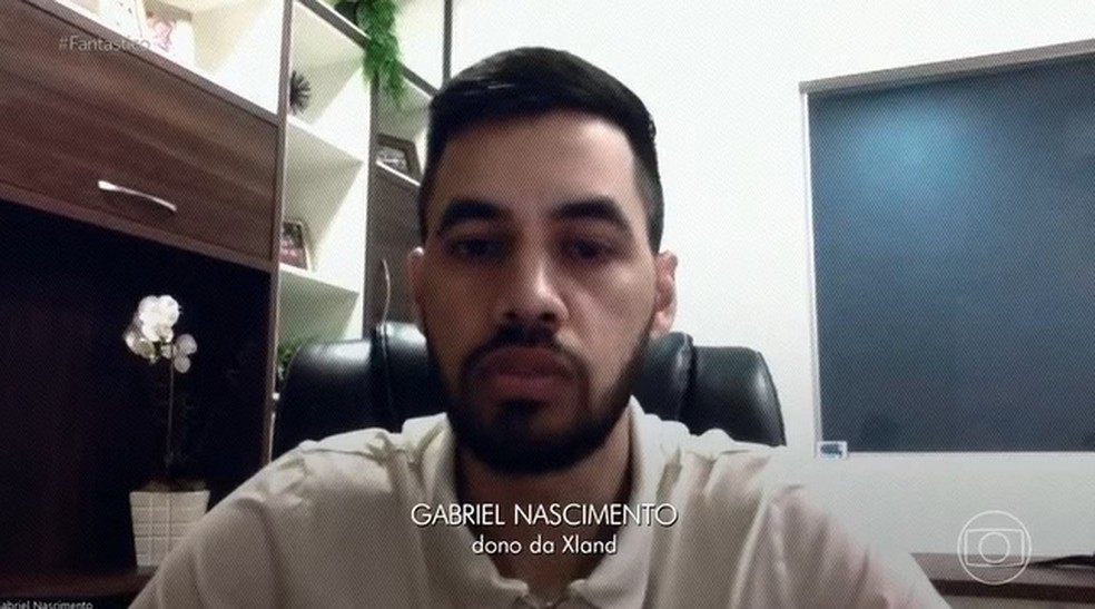 Gabriel Nascimento, dono da XLand  — Foto: Reprodução Fantástico 