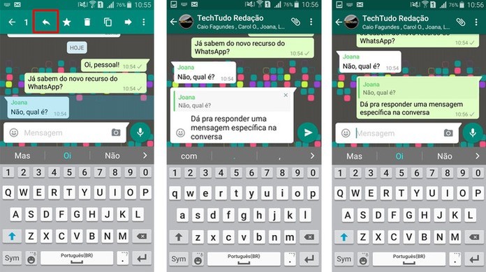 Whatsapp Tem Recurso Citacao Para Responder Mensagem Especifica Veja Como Usar Noticias Techtudo