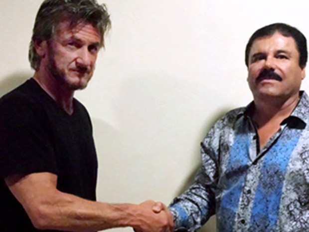 Revista Rolling Stone publicou foto do ator Sean Penn ao lado do traficante El Chapo antes de sua captura