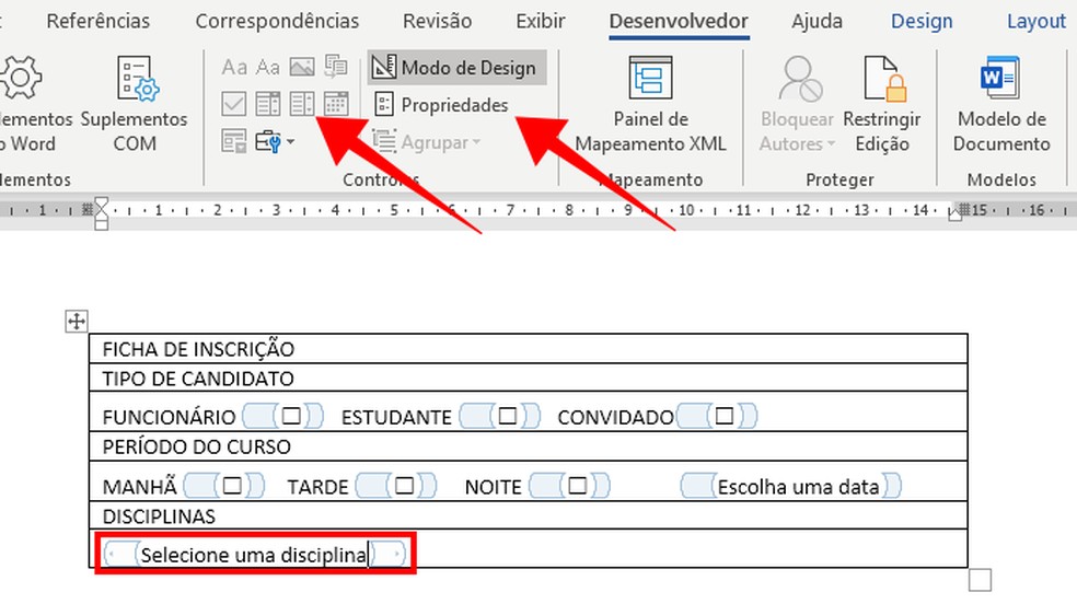 Como Criar Um Formulario Preenchivel No Word Produtividade Techtudo