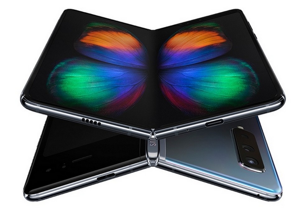 Tela principal do Galaxy Fold tem 7,3 polegadas e Ã© feita com painel AMOLED DinÃ¢mico â Foto: DivulgaÃ§Ã£o/Samsung