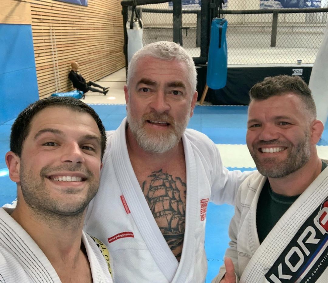 Duda Nagle, Alex Atala e o treinador André Macedo (Foto: Reprodução/Instagram)