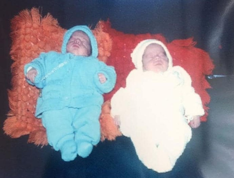 Gêmeos nasceram em 23 de março de 1979, em Wenceslau Braz — Foto: Arquivo pessoal