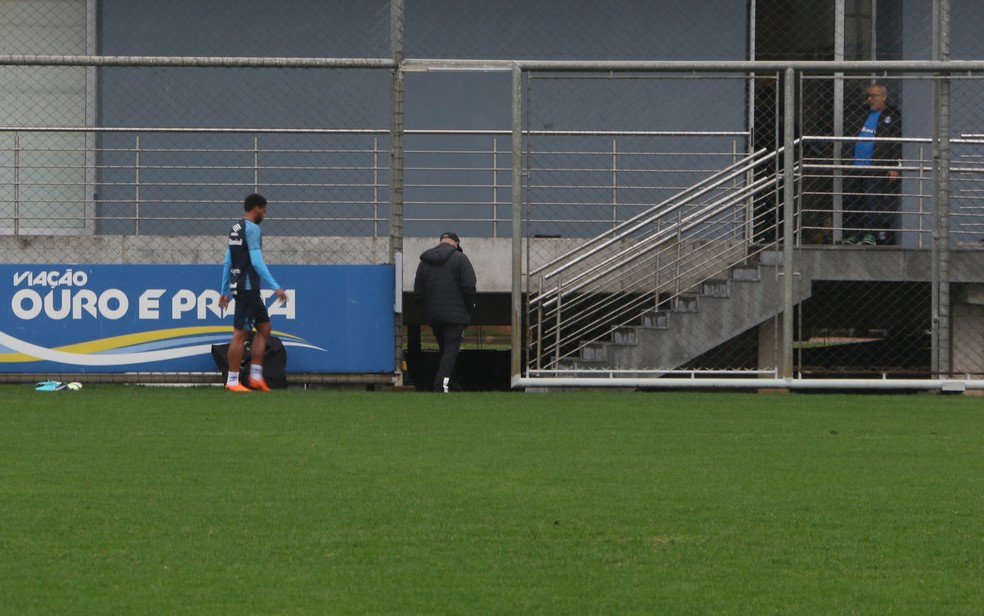 André deixa o jogo-treino após golaço no primeiro tempo (Foto: Eduardo Deconto)