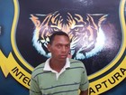 Foragido em Roraima é reconhecido e preso enquanto tomava café