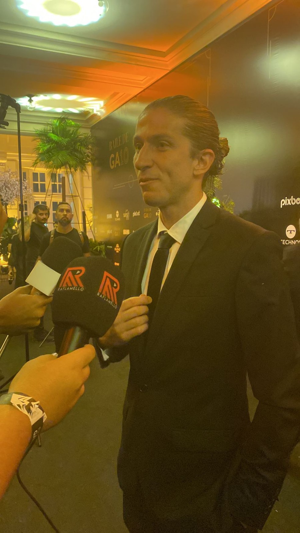 Filipe Lu&iacute;s na festa de anivers&aacute;rio de 70 anos de Zico &mdash; Foto: Luca B&iacute;scaro/ge