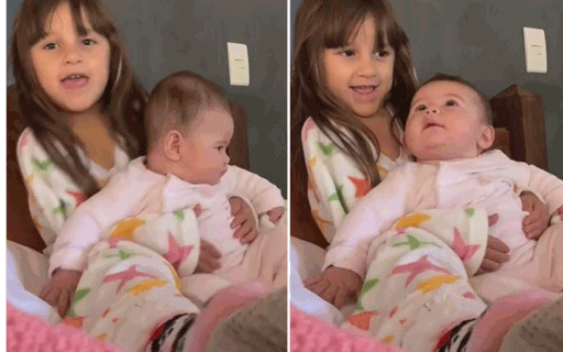 Yanna Lavigne encanta web com vídeo de amor entre as duas filhas
