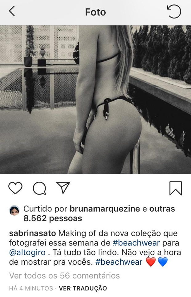 Bruna curte clique de Sabrina Sato (Foto: Reprodução/Instagram)