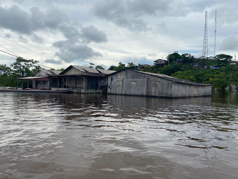 Enchente em Cruzeiro do Sul, março de 2022 — Foto: Bruno Vinicius/Rede Amazônica