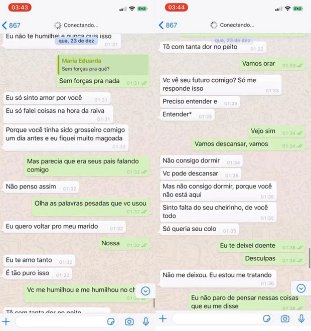Nego do Borel mostra prints de conversa com Duda Reis (Foto: Reprodução/Instagram)