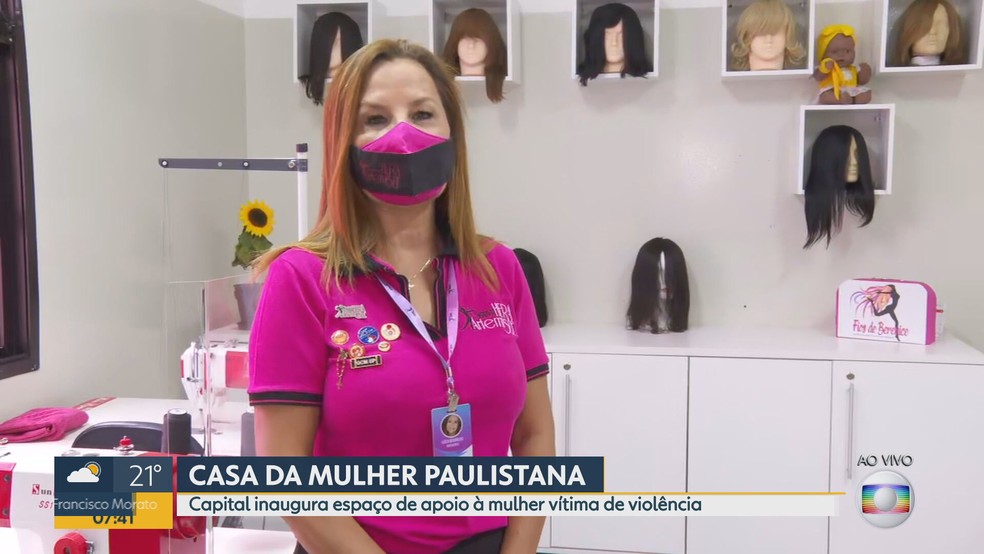 Prefeitura de SP inaugura 'Casa da Mulher Paulistana' na Zona Sul de SP &mdash; Foto: Reprodu&ccedil;&atilde;o/TV Globo