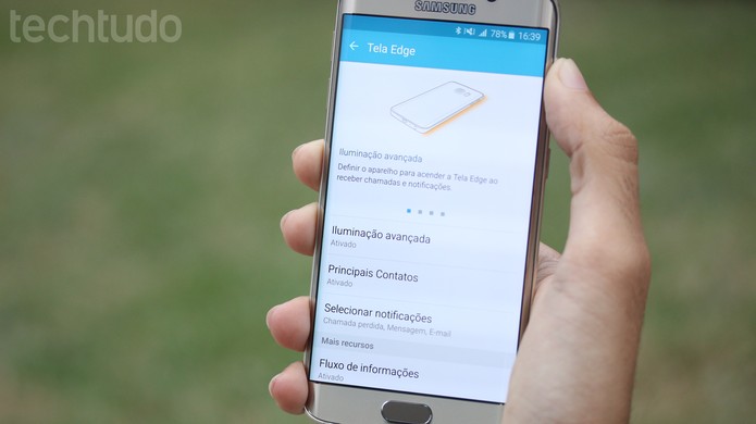 Configure o seu Galaxy S6 Edge do seu jeito (Foto: Lucas Mendes/TechTudo)
