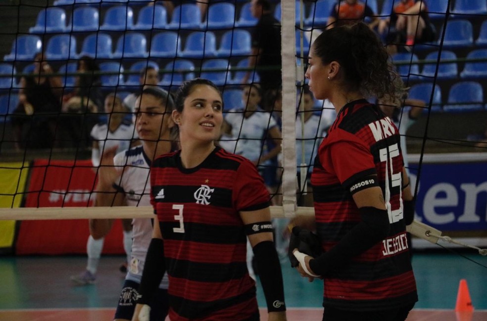 Flamengo x Valinhos na Superliga B &mdash; Foto: Reprodu&ccedil;&atilde;o twitter