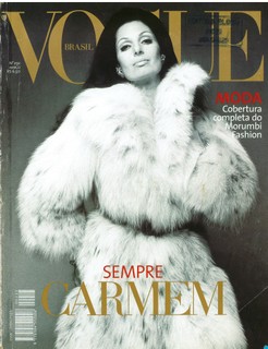 Março 1997: Carmem Mayrink Veiga, fotografada por Scavullo 