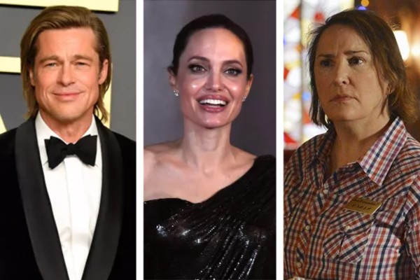 Brad Pitt, Angelina Jolie e Jillian Armenante (Foto: Getty Images ; divulgação)