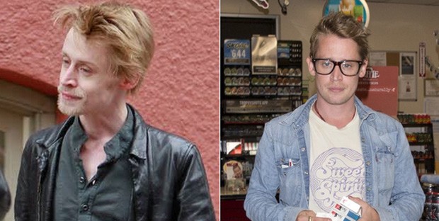Macaulay Culkin antes e depois (Foto: Grosby Group)