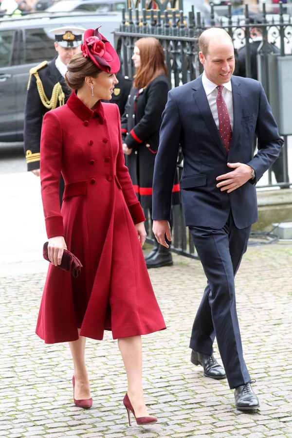 LONDON, ENGLAND - MARCH 09: Catherine, Duchess of Cambridge and Prince William, Duke of Cambridge attend the Commonwealth Day Service 2020 at Westminster Abbey on March 09, 2020 in London, England. The Commonwealth represents 2.4 billion people and 54 cou (Foto: Getty Images)