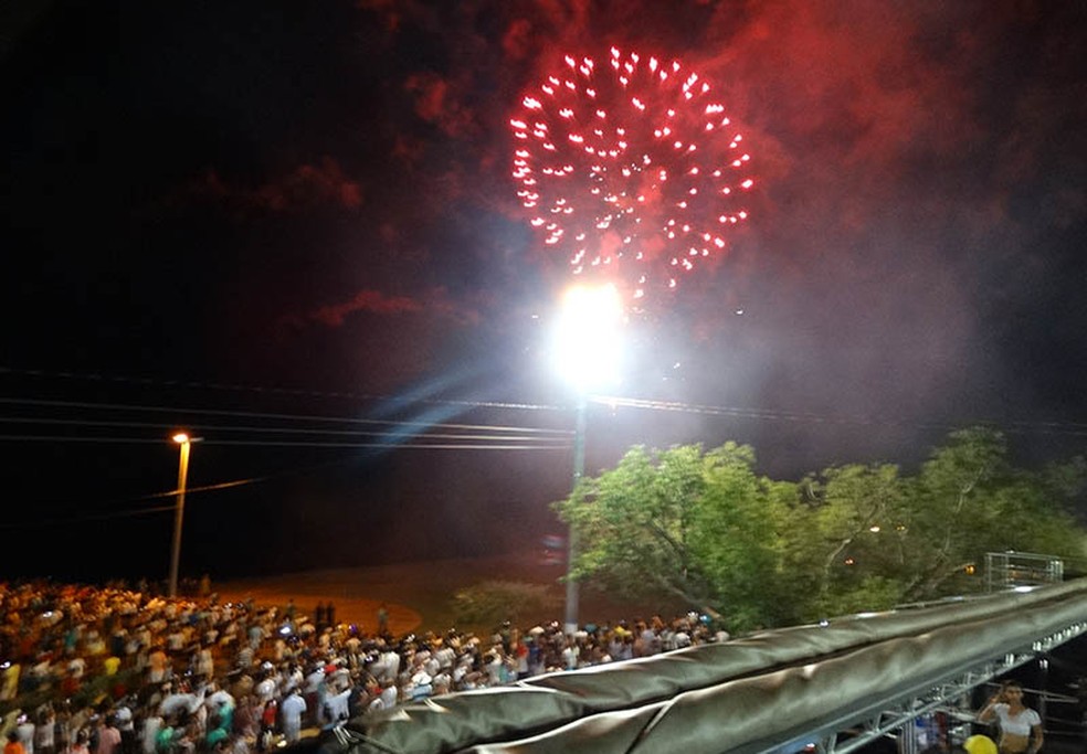 Tradicional queima de fogos será realizada em Presidente Epitácio — Foto: Prefeitura de Presidente Epitácio/Divulgação