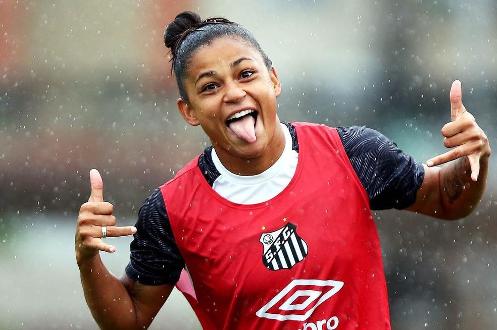 Maria Alves foi campeã paulista com o Santos em 2018 — Foto: Reprodução/Instagram