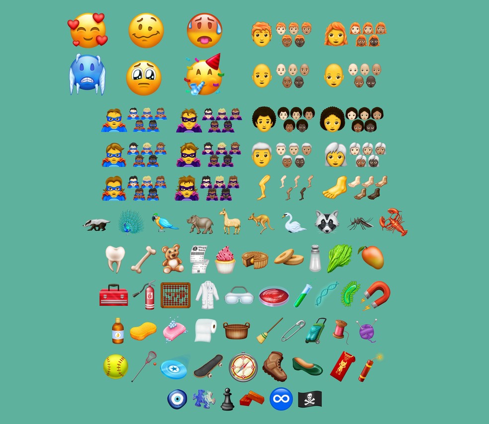 62 novos emojis são confirmados pela Emojipedia (Foto: Divulgação)