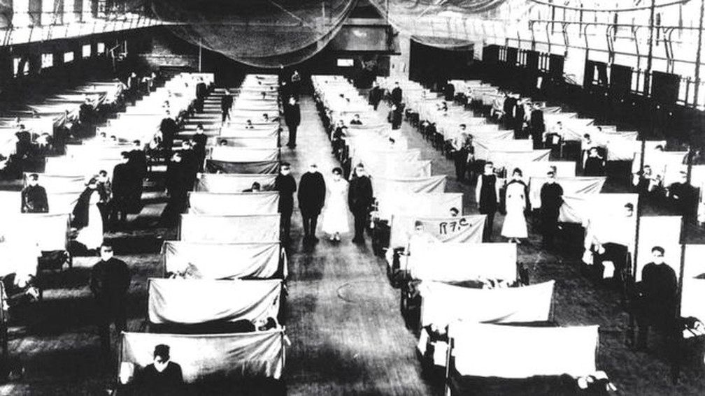 Estima-se que entre 50 e 100 milhões de pessoas tenham morrido por causa da gripe espanhola — Foto: Getty Images via BBC